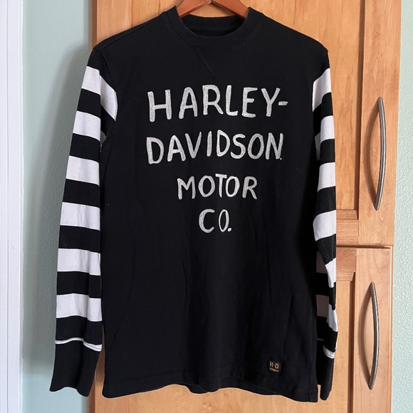 Harley Davidson Momoa Collection 100% Cotton Pullover Mens Size Medium - Picture 1 of 11